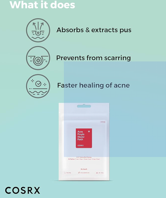 COSRX Acne Pimple Master Patch 24 Patches (3 Sizes)